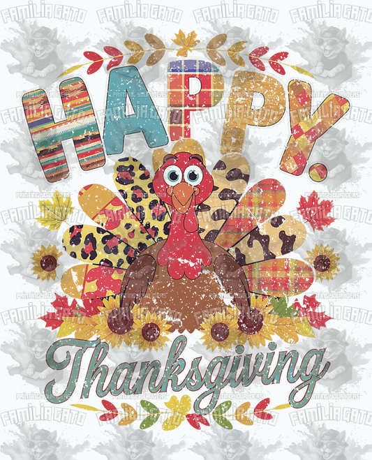 Happy Thanksgiving #3 DTF Transfer