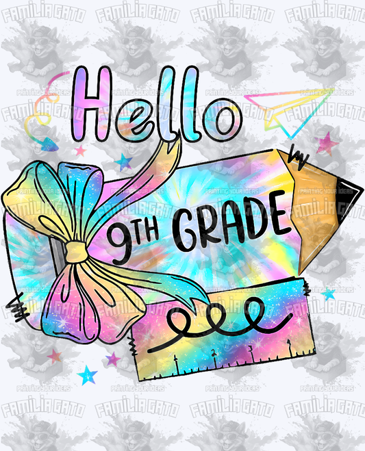 Hello 9th Grade DTF Transfer