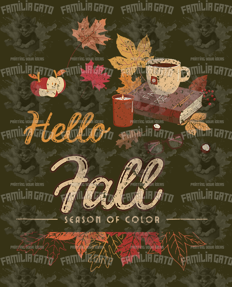 Hello Fall #3 DTF Transfer