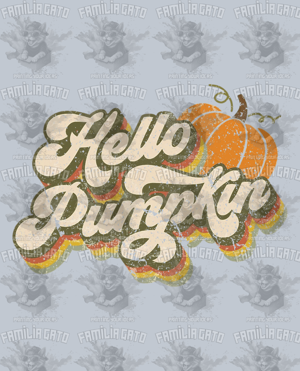 Hello Pumpkin #1 DTF Transfer