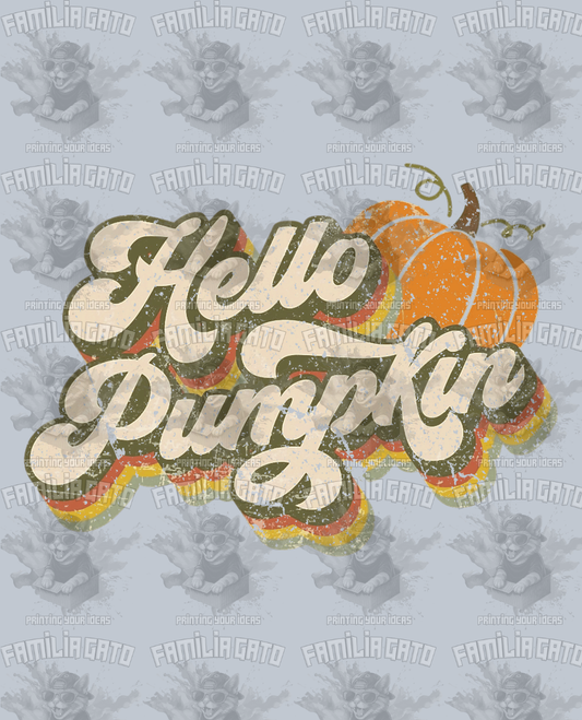 Hello Pumpkin #1 DTF Transfer