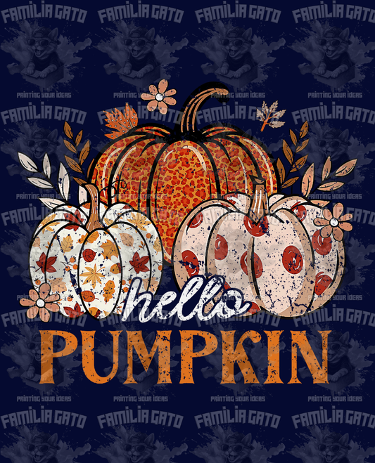 Hello Pumpkin #2 DTF Transfer