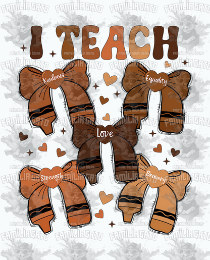 I Teach #1 DTF Transfer