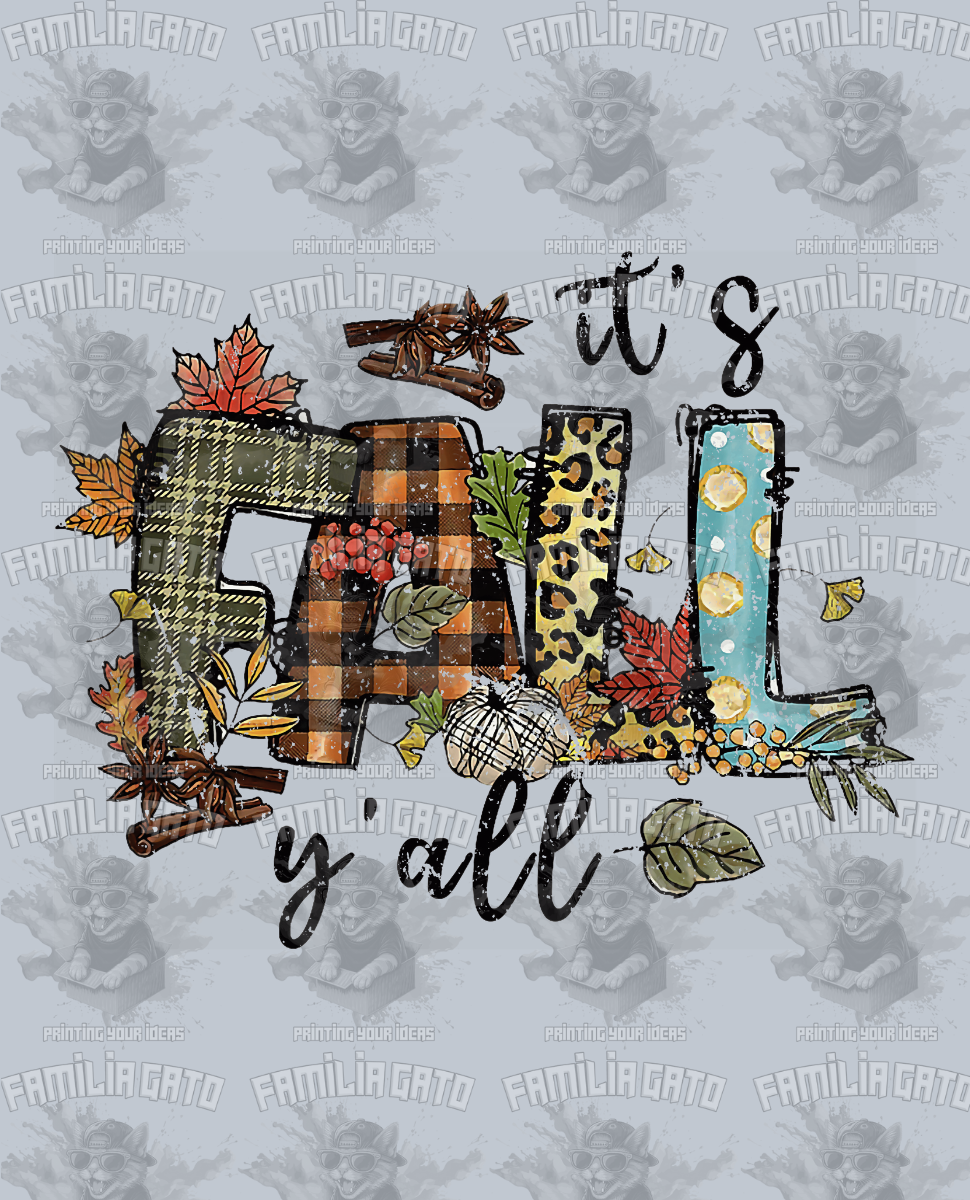 It's Fall Y'all #1 DTF Transfer