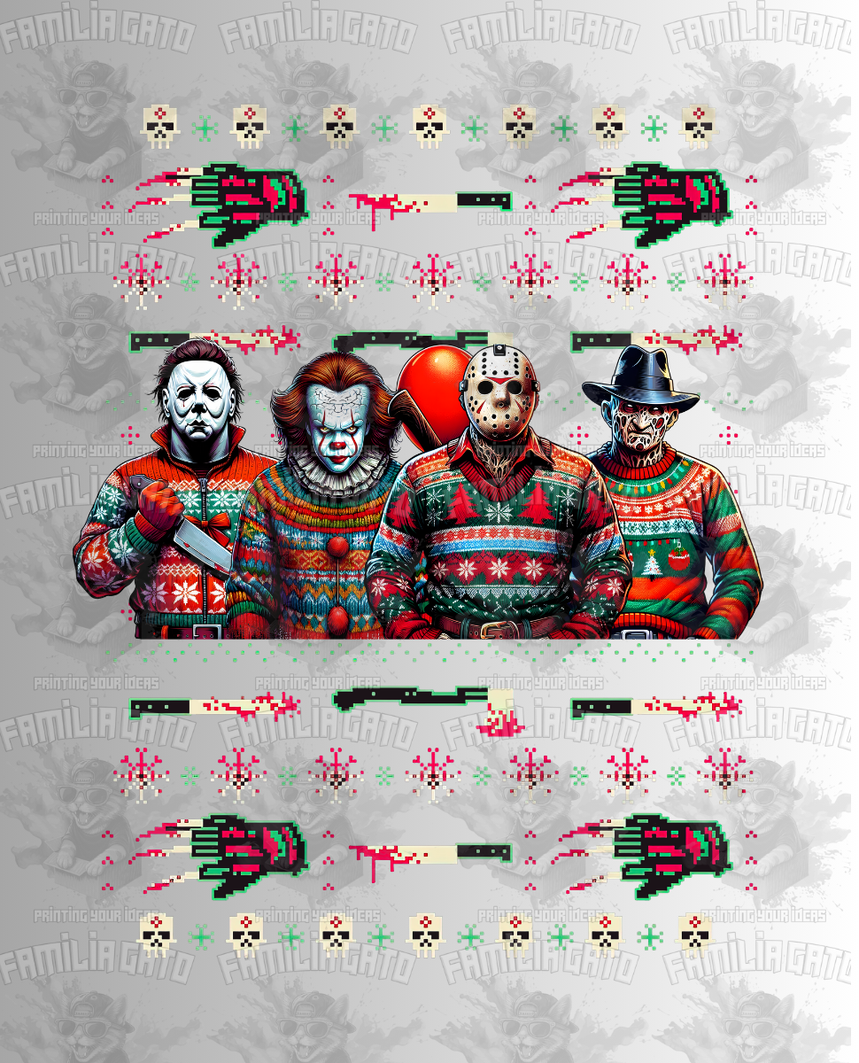 Killer Christmas #1 DTF Transfer