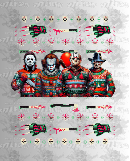 Killer Christmas #1 DTF Transfer