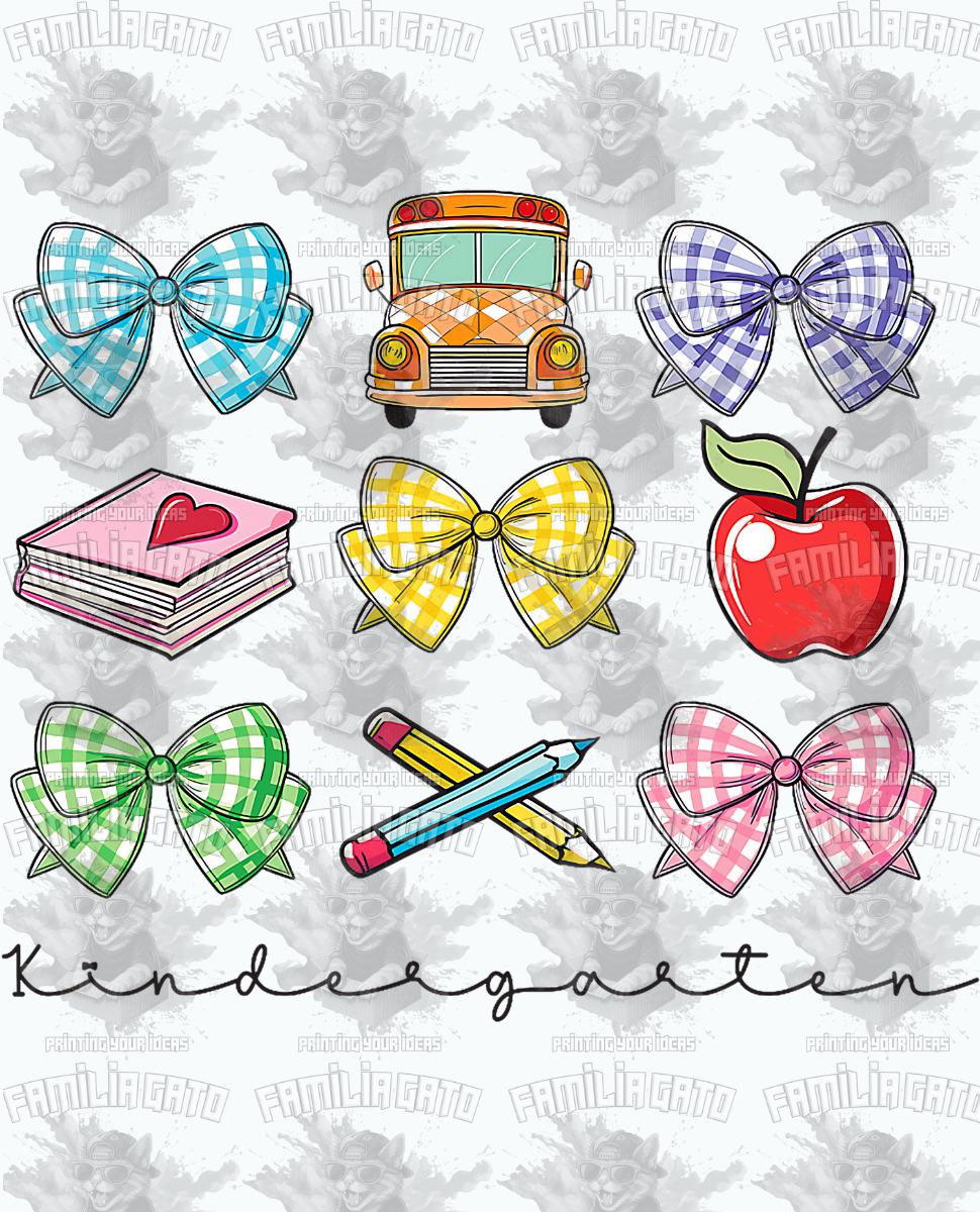 Kindergarten Icons DTF Transfer