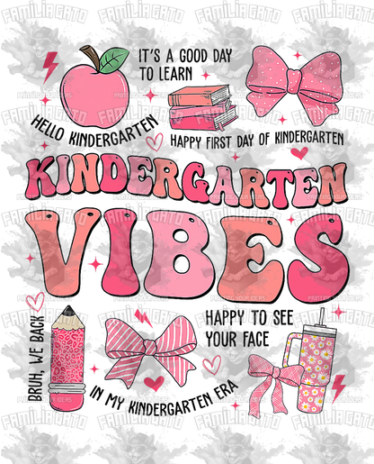 Kindergarten Vibes DTF Transfer