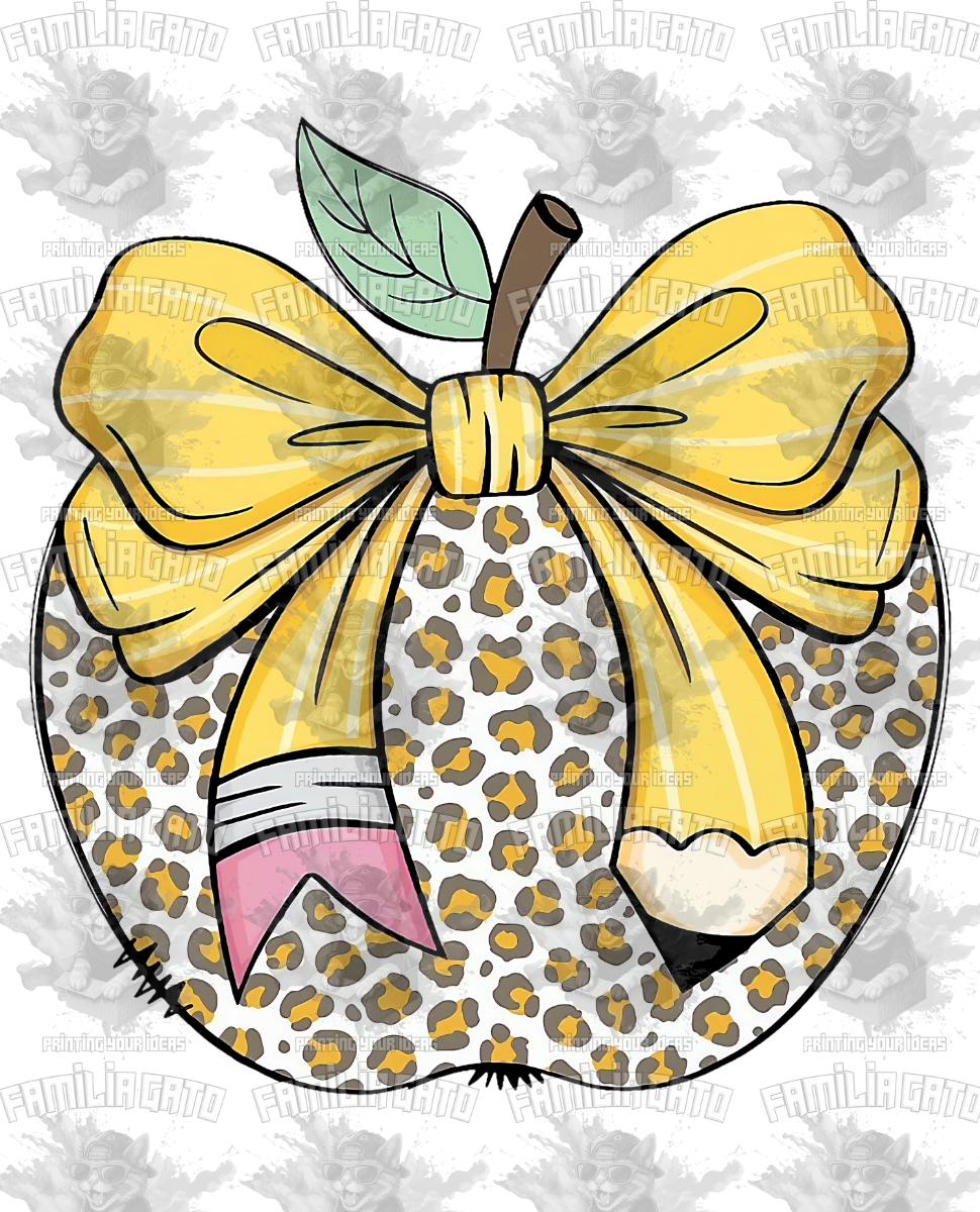 Leopard Apple #1 DTF Transfer