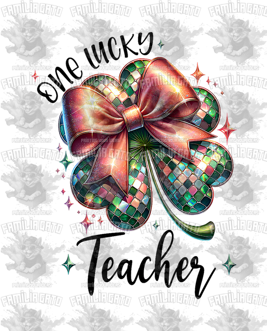 One Lucky Teacher #2 DTF Transfer