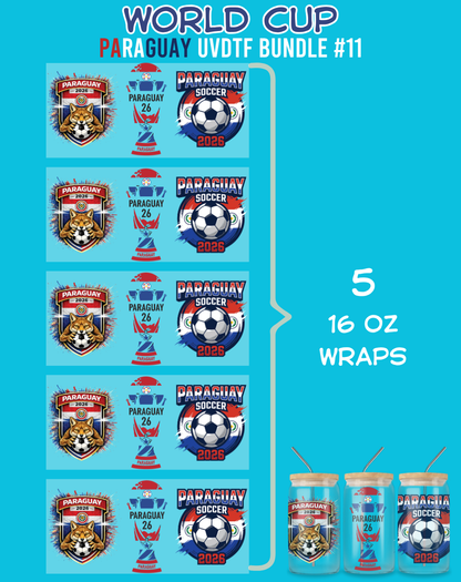 World Cup UVDTF Bundles - 16 Oz Libbey Glass Can Wraps