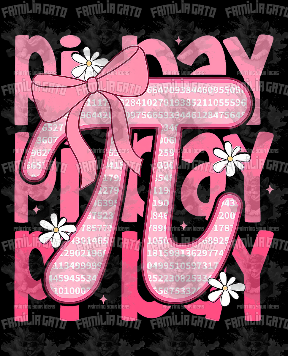 Pi Day #1 DTF Transfer