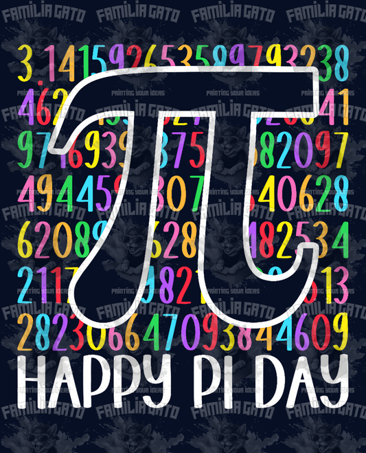 Pi Day #14 DTF Transfer