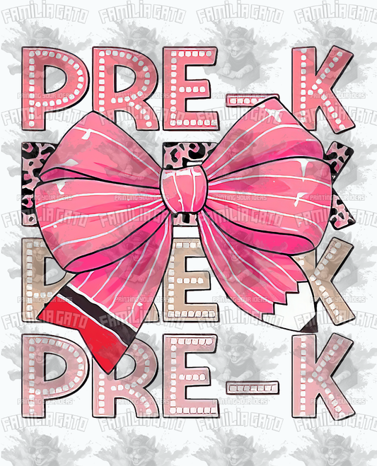 Pre-K Bow DTF Transfer