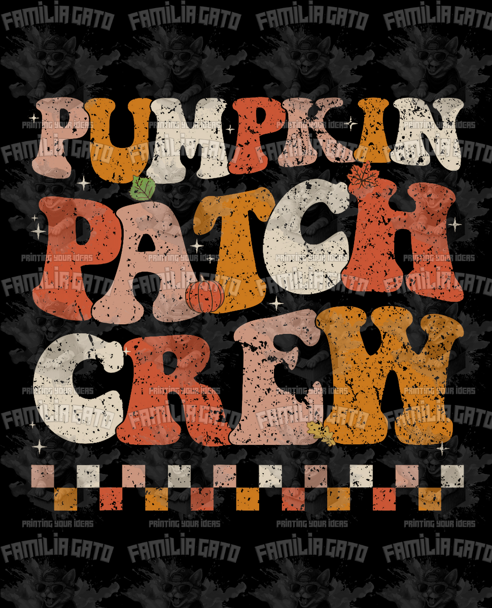 Pumpkin Patch Crew DTF Transfer