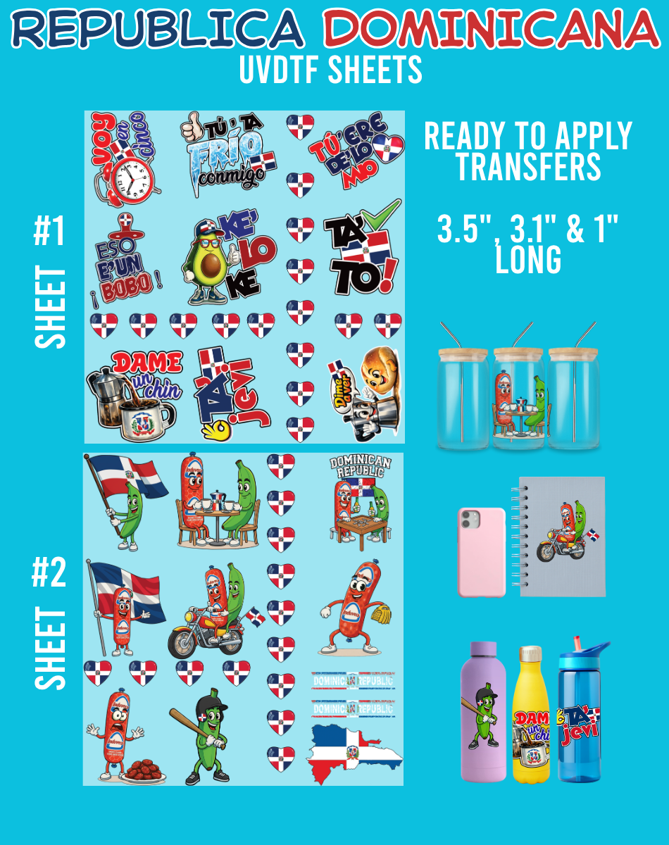 Republica Dominicana UVDTF Sheets