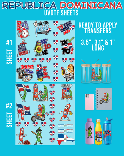 Republica Dominicana UVDTF Sheets