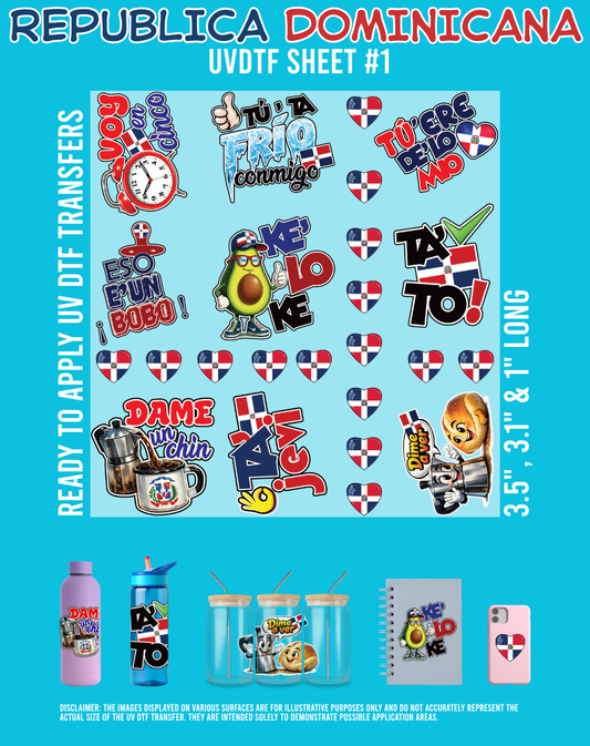 Republica Dominicana UVDTF Sheets