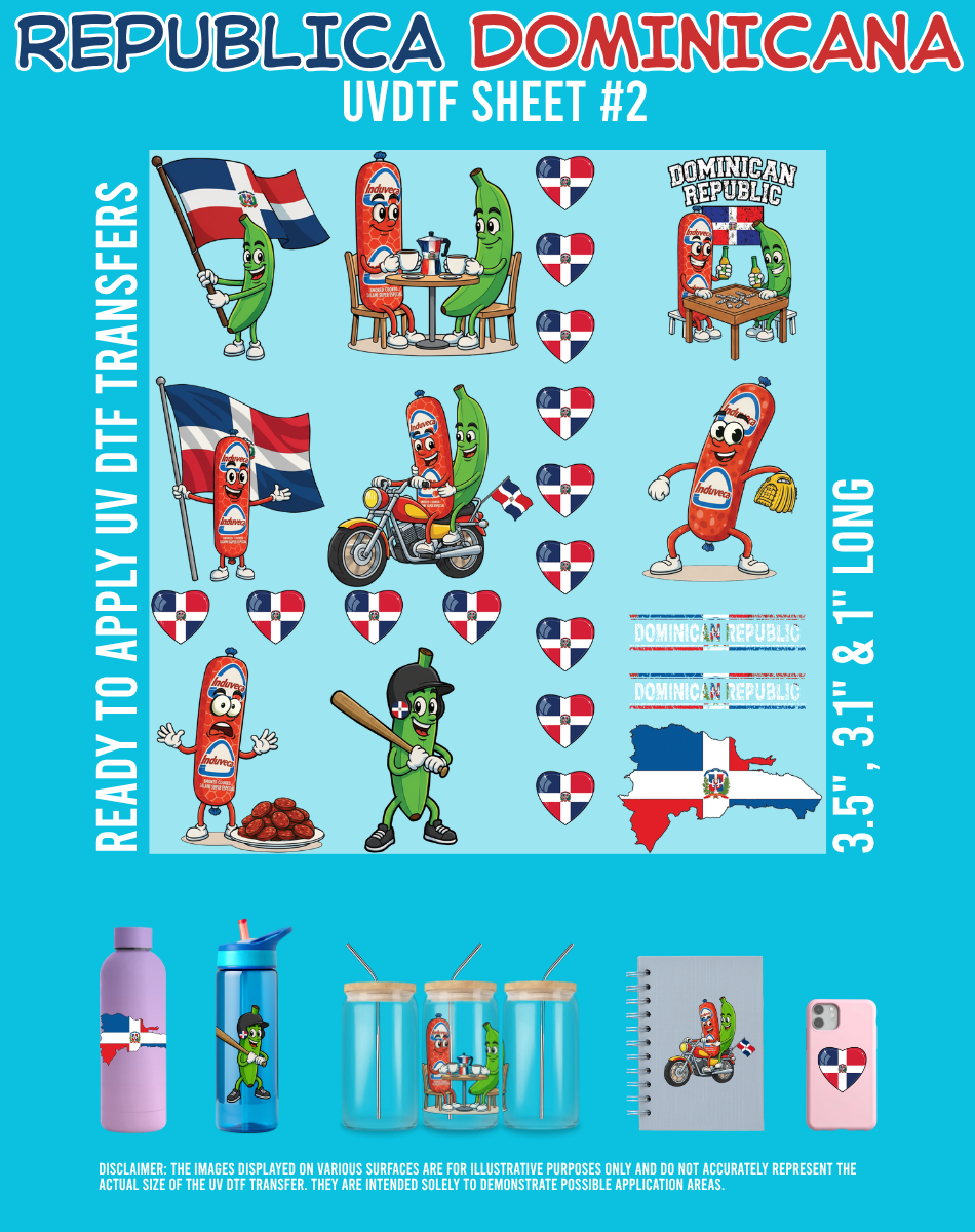 Republica Dominicana UVDTF Sheets