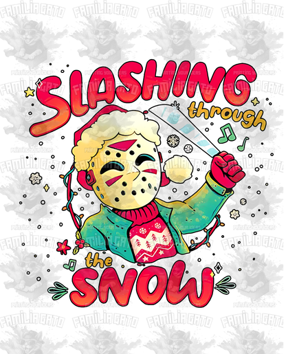 Slashin' Through the Snow #4 DTF Transfer