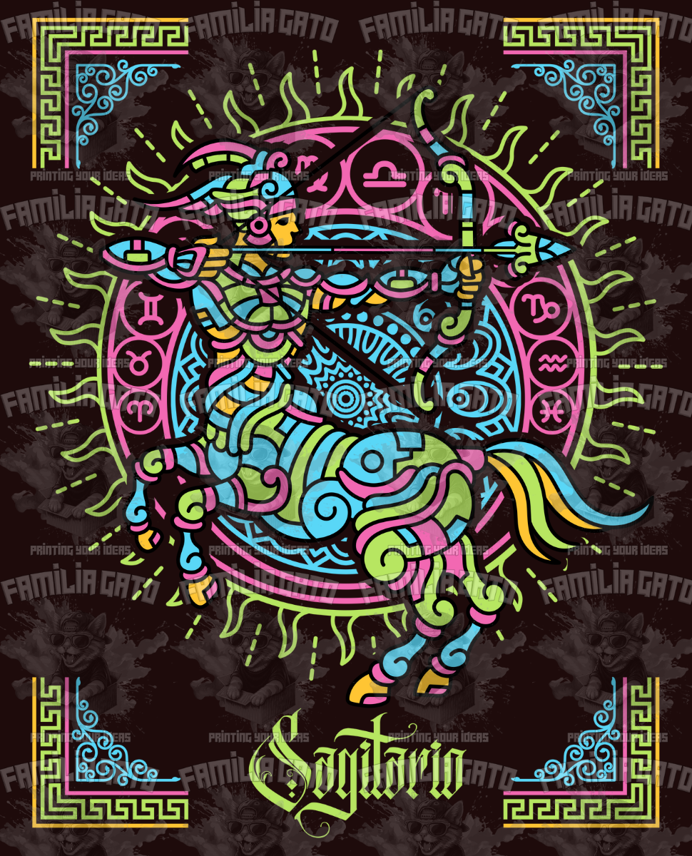 Mayan Style Zodiac Signs DTF Transfers