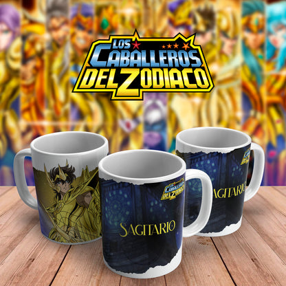 Caballeros del Zodiaco #2 11oz & 15oz Ceramic Mugs Tazas