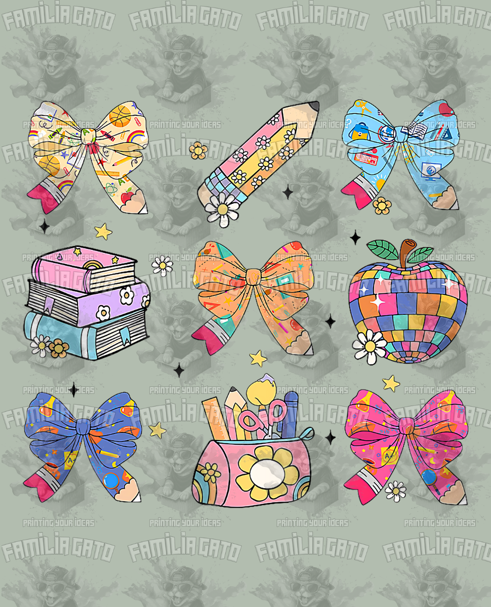 School Icons #2 DTF Transfer