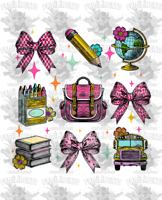 School Icons #3 DTF Transfer