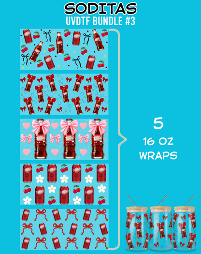 Soditas UVDTF Bundles - 16 Oz Libbey Glass Can Wrap