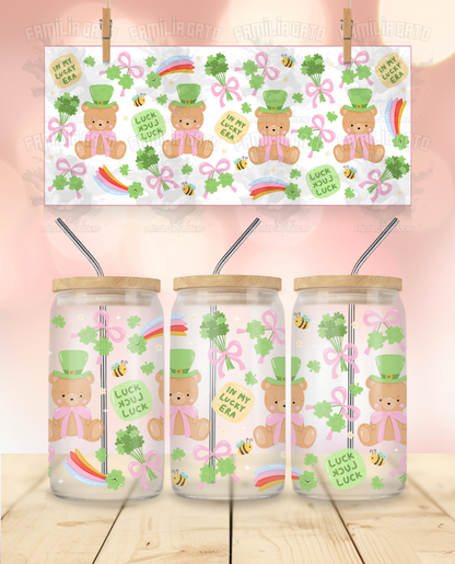 St. Patrick's Day - 16 Oz Libbey Glass Can