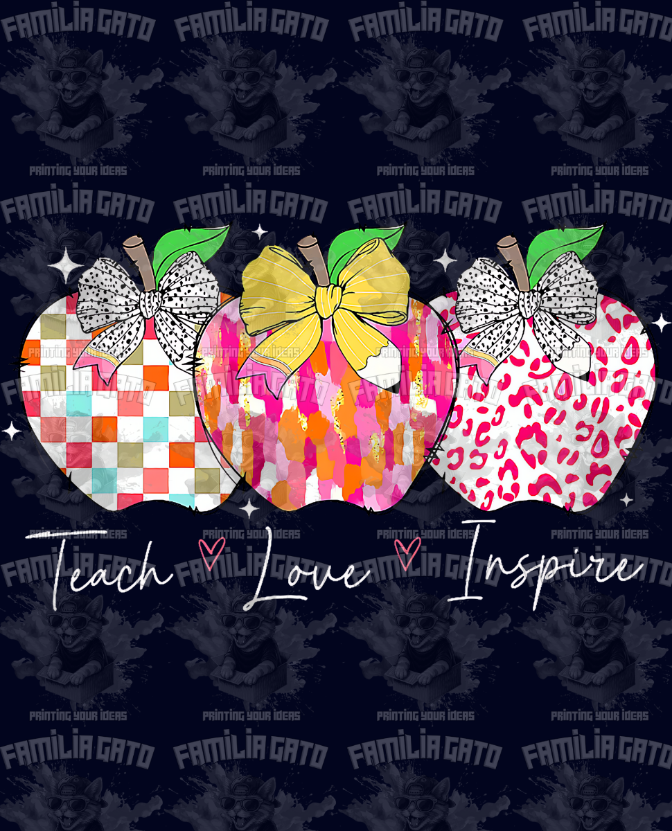 Teach Love Inspire #4 DTF Transfer
