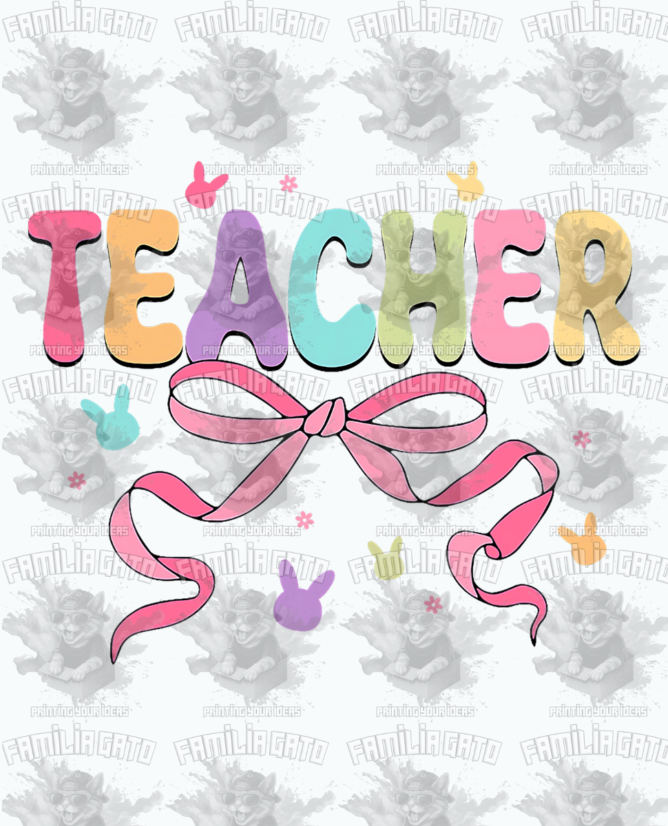 Teacher Bunny #5 DTF Transfer