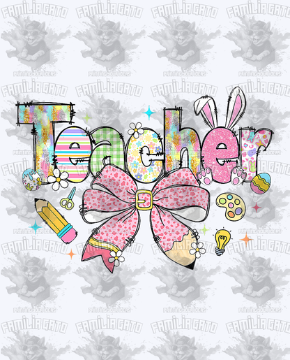 Teacher Bunny #3 DTF Transfer
