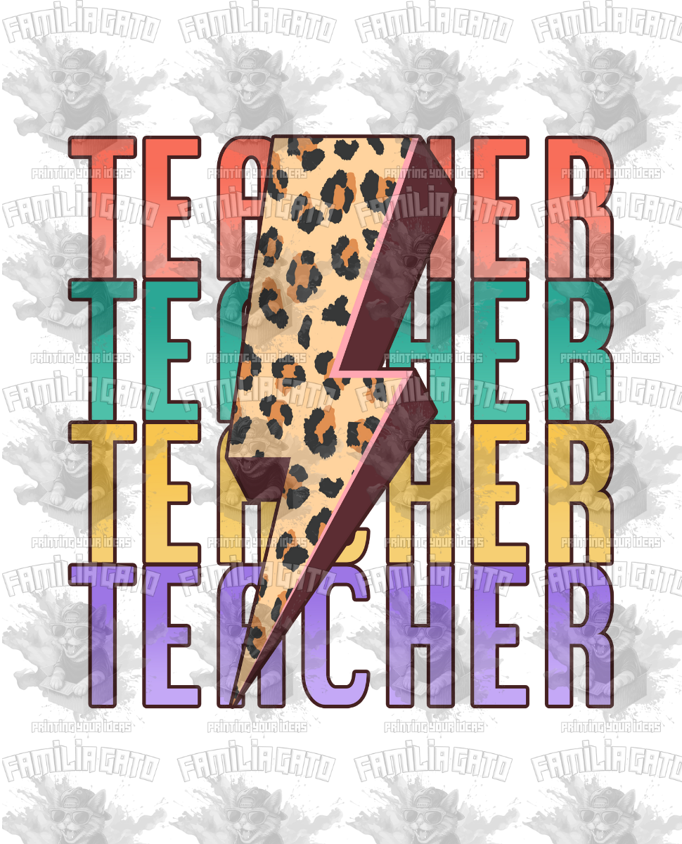 Teacher Thunder #1 DTF Transfer