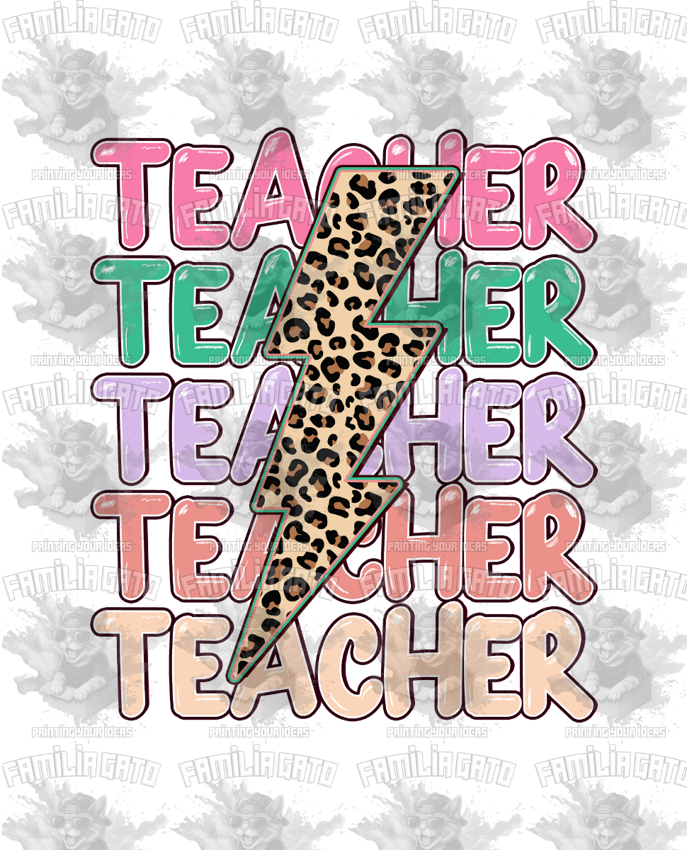 Teacher Thunder #2 DTF Transfer