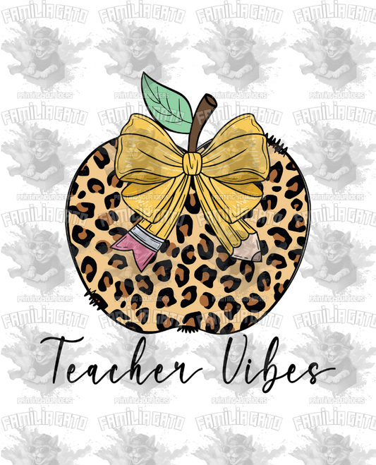 Teacher Vibes #1 DTF Transfer