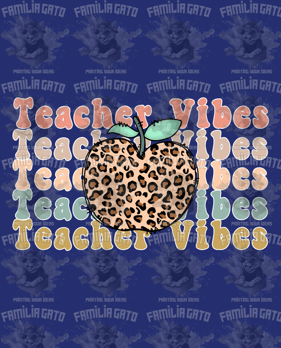 Teacher Vibes #5 DTF Transfer