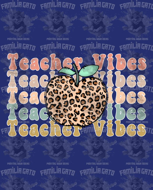 Teacher Vibes #5 DTF Transfer
