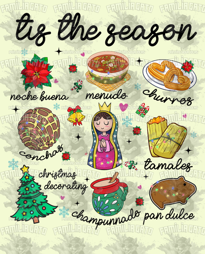 Tis The Season Mexican Christmas #3 DTF Transfer