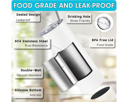 Virgen de Guadalupe Assorted Designs #4 - 20 Oz Stainless Steel Tumbler