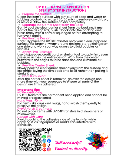 Meowy Christmas UVDTF Wrap