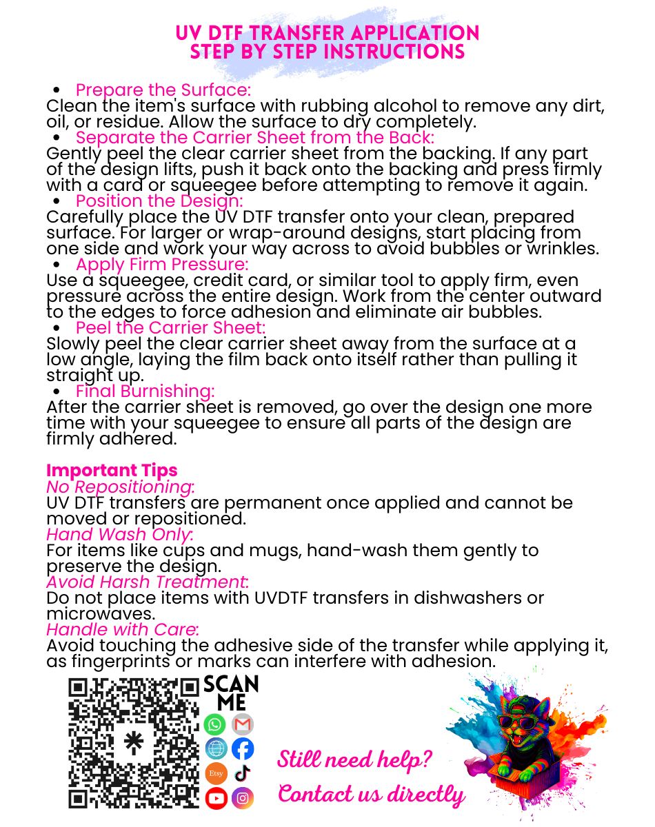 Dia del Padre UVDTF Sheet 11"x18"