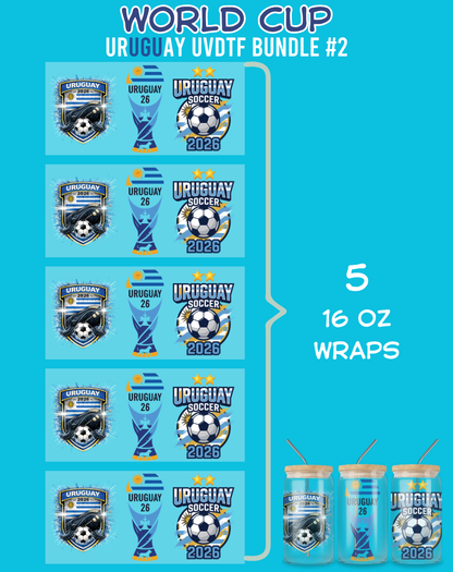 World Cup UVDTF Bundles - 16 Oz Libbey Glass Can Wraps