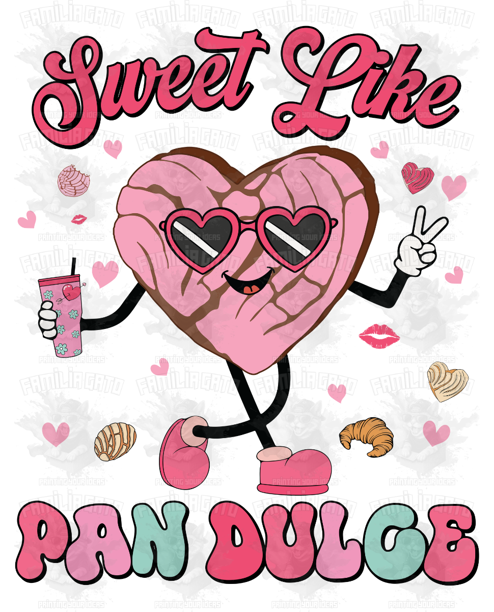 Valentine's Day - Hispanic Mexican Sweet like Pan Dulce #1 DTF Transfer