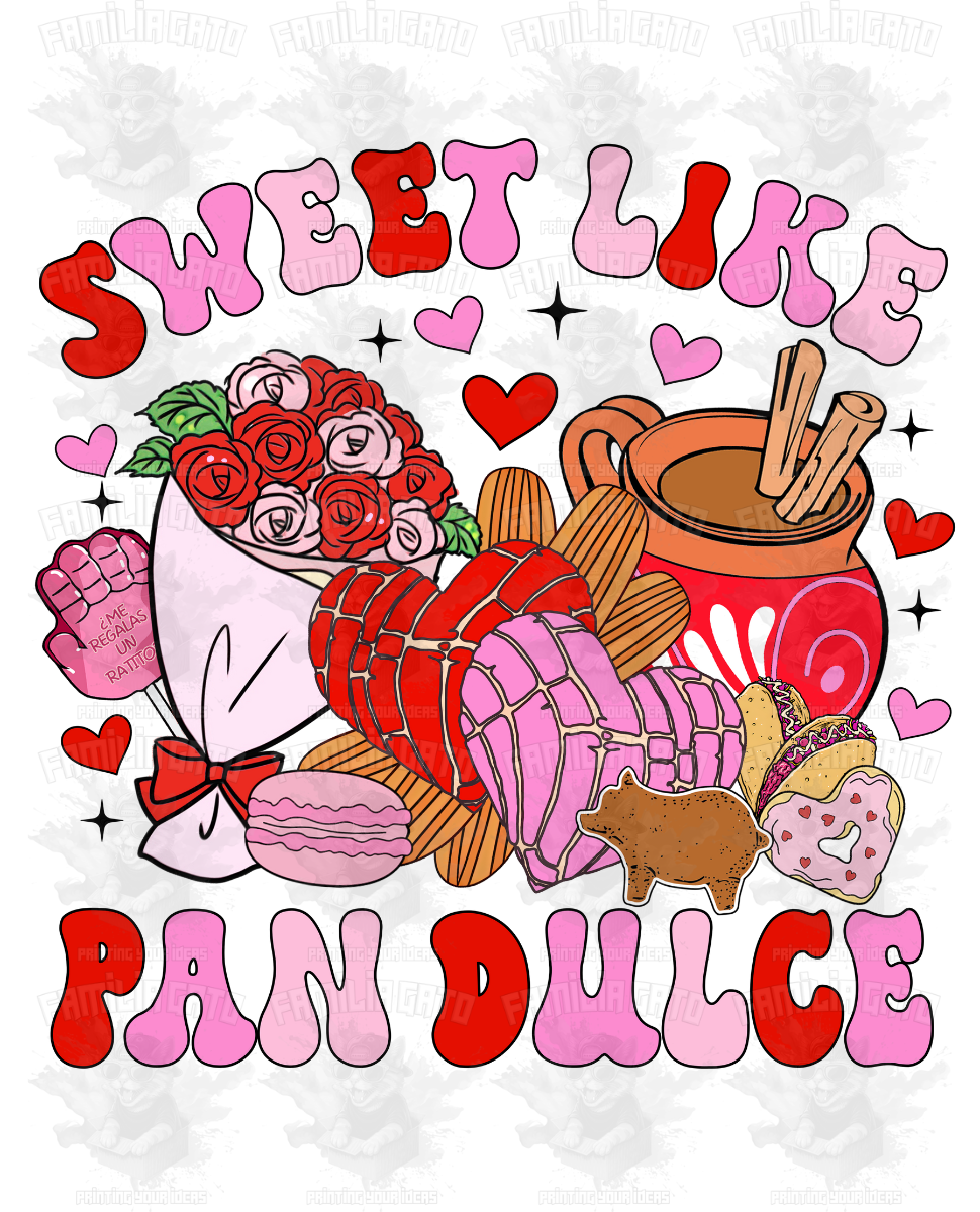 Valentine's Day - Hispanic Mexican Sweet like Pan Dulce #2 DTF Transfer