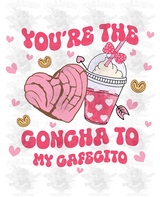 Valentine's Day - Hispanic Mexican You're the Concha to my Cafecito #3 DTF Transfer