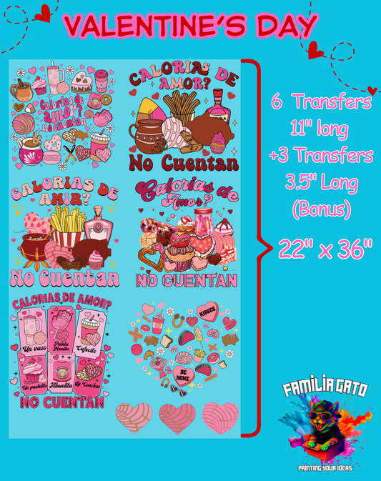 Amor a la Mexicana DTF Gang Sheet #6 - 22"x36"
