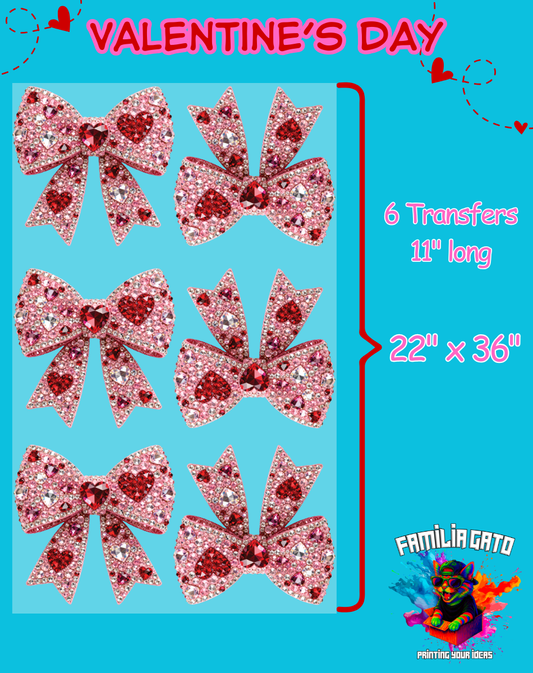 Valentine's Day Rhinestone DTF Gang Sheet #5 - 22"x36"