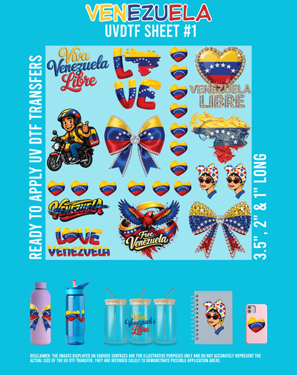 Venezuela UVDTF Sheets