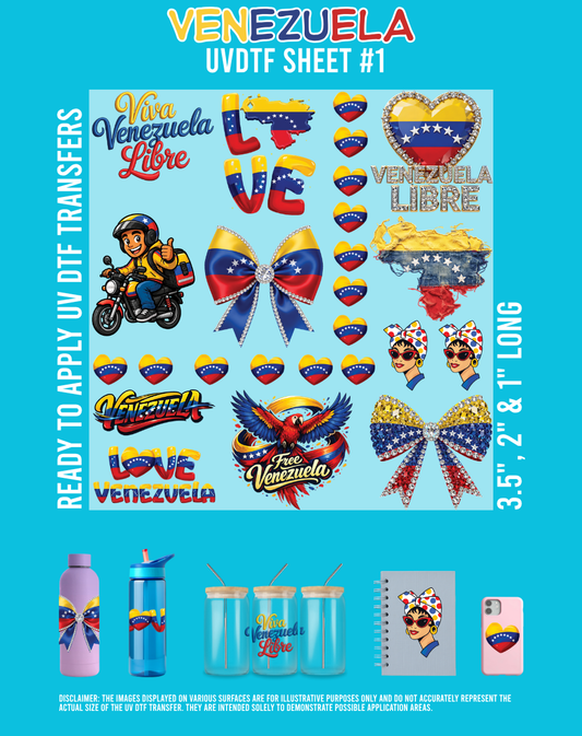 Venezuela UVDTF Sheets